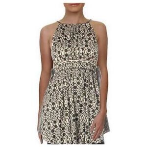 Free People Mid Summer Day halter flowy boho tunic top